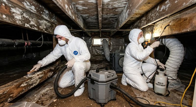 White Mold Mitigation in Dallas, TX